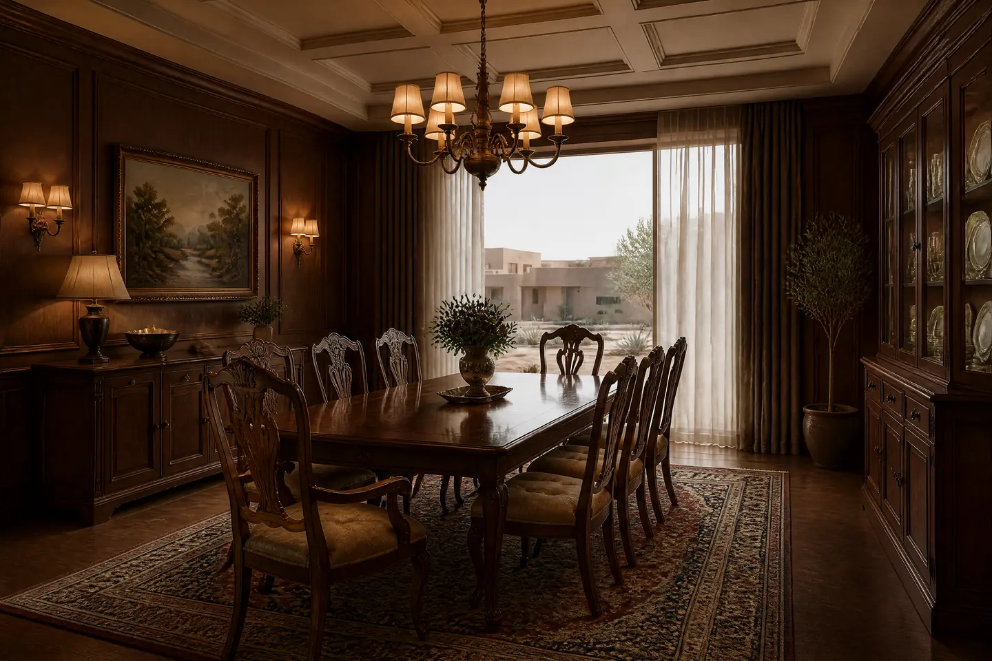 A dining area in the Classic style