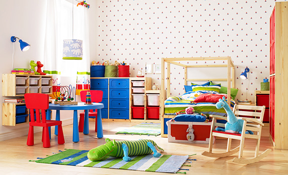 Educational toys and tools in the design of the children's room