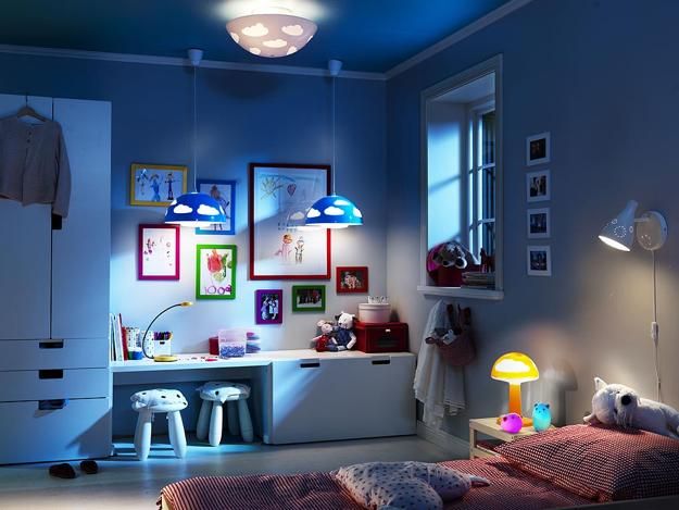 Lighting in the design of the children's room