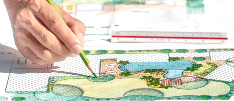 خطوات إعداد تصميم اللاند سكيب