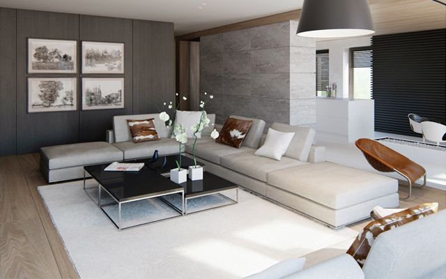 غرفة الصالون الحديثة